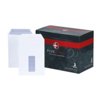 Plus Fabric C5 White Window 110gsm Envelopes Box 500