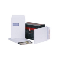 Plus Fabric C4 White Window 120gsm Envelopes Box of 250