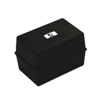 Record Card Index 5" x 3" Black Box