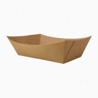 Kraft Large Food Tray 135mm x 90mm x 50mm Pack of 100