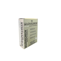 LoveGreen LGK40-02 Recycled Dry Wipe Pens Red Box of 10