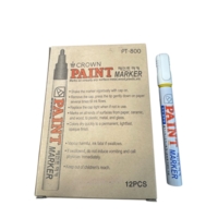 Ikon Industrial Permanent Paint Markers Yellow Box of 12