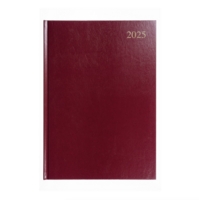 A4 Page Per Day Diary Red, 2027
