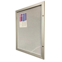 A4 External Display Case Silver Anodized Case Grey Felt