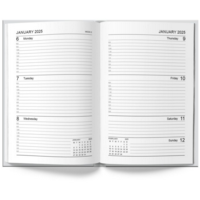 A4 Week to View Diary Red, 2027