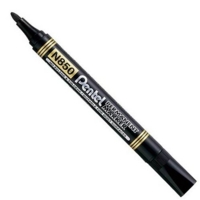 Pentel N850 Bullet Black Markers Box of 12