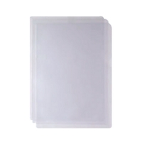 A4 Open Top and Side Folders Clear Pack of 100