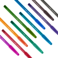 Inkjoy 100 Ball Pen Assorted Coloured Pack of 8 Pens