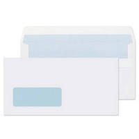 DL White Window 80gsm Self Seal Envelopes Box of 1,000