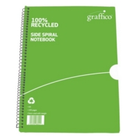 A4 Spiral Card Cover Notebook Pack of 10