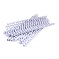 16mm Plastic Binding Combs White Pack of 100