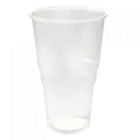Plastic Full Pint Disposable Drinking Glasses Sleeve of 50