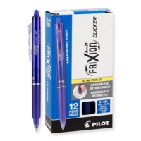 Pilot FriXion Clicker Blue Rollerball Pens Pack of 12