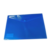 A4+ Stud Popper Blue Wallets Pack of 5