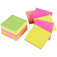 Post-It Note Cube Neon 76mm x 76mm 450 Sheets