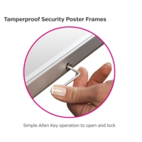 A3 Aluminium 32mm Snap Frame Lockable EACH