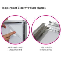 A2 Aluminium 32mm Snap Frame Lockable EACH